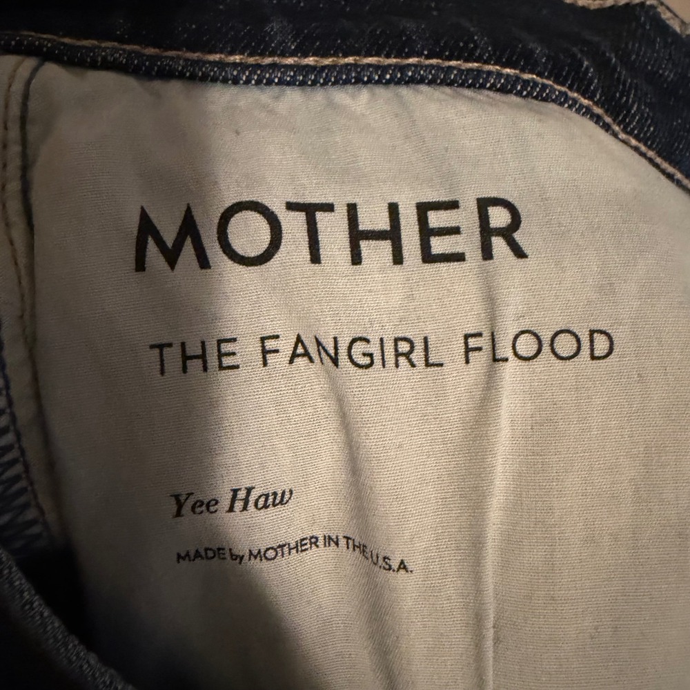 Mother jeans The Fangirl Flood barrel leg yee haw 26 loose baggy denim boho - Picture 5 of 7